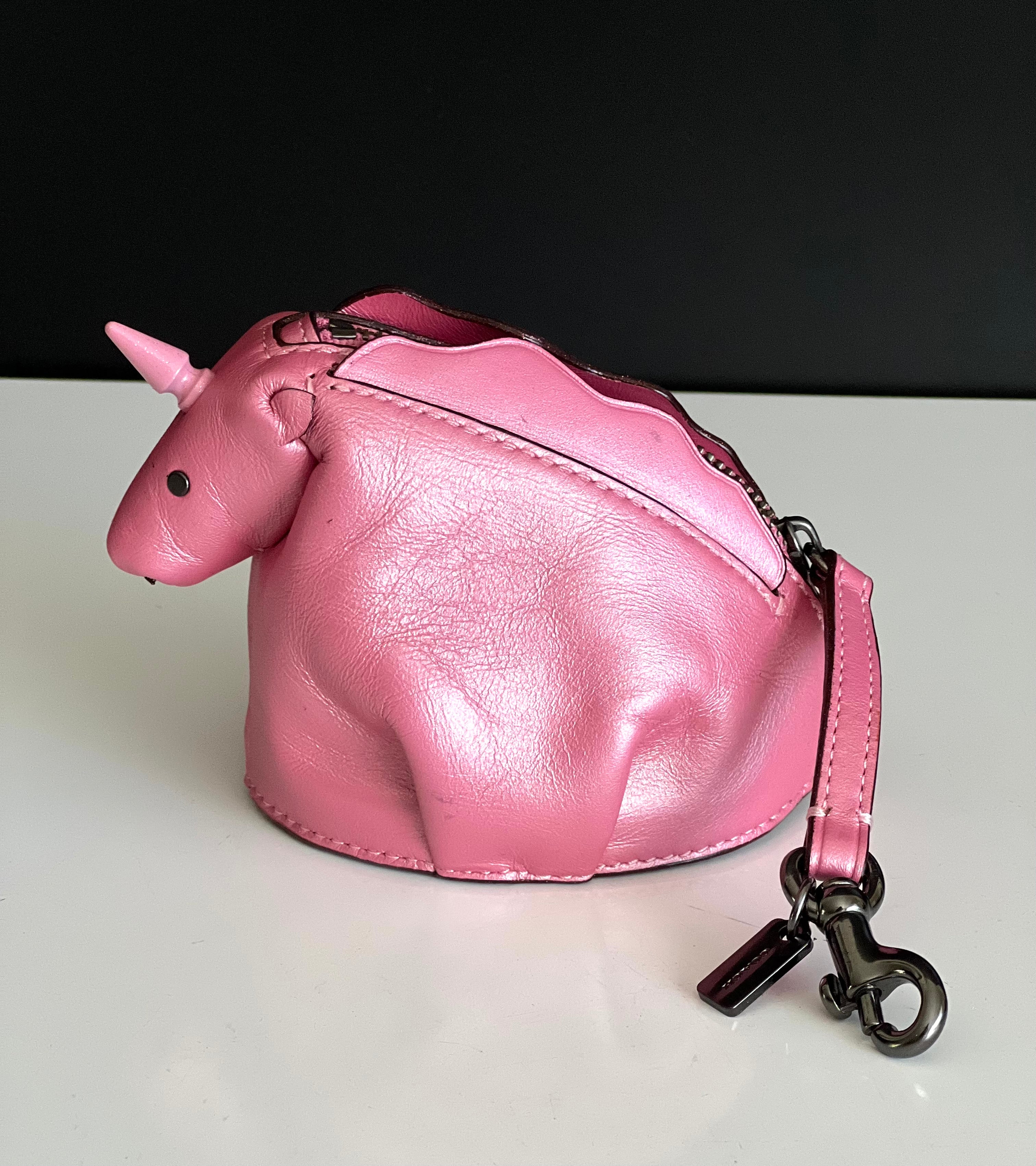 Coach Pink Unicorn Coin Purse Key Pouch – Maggsbags